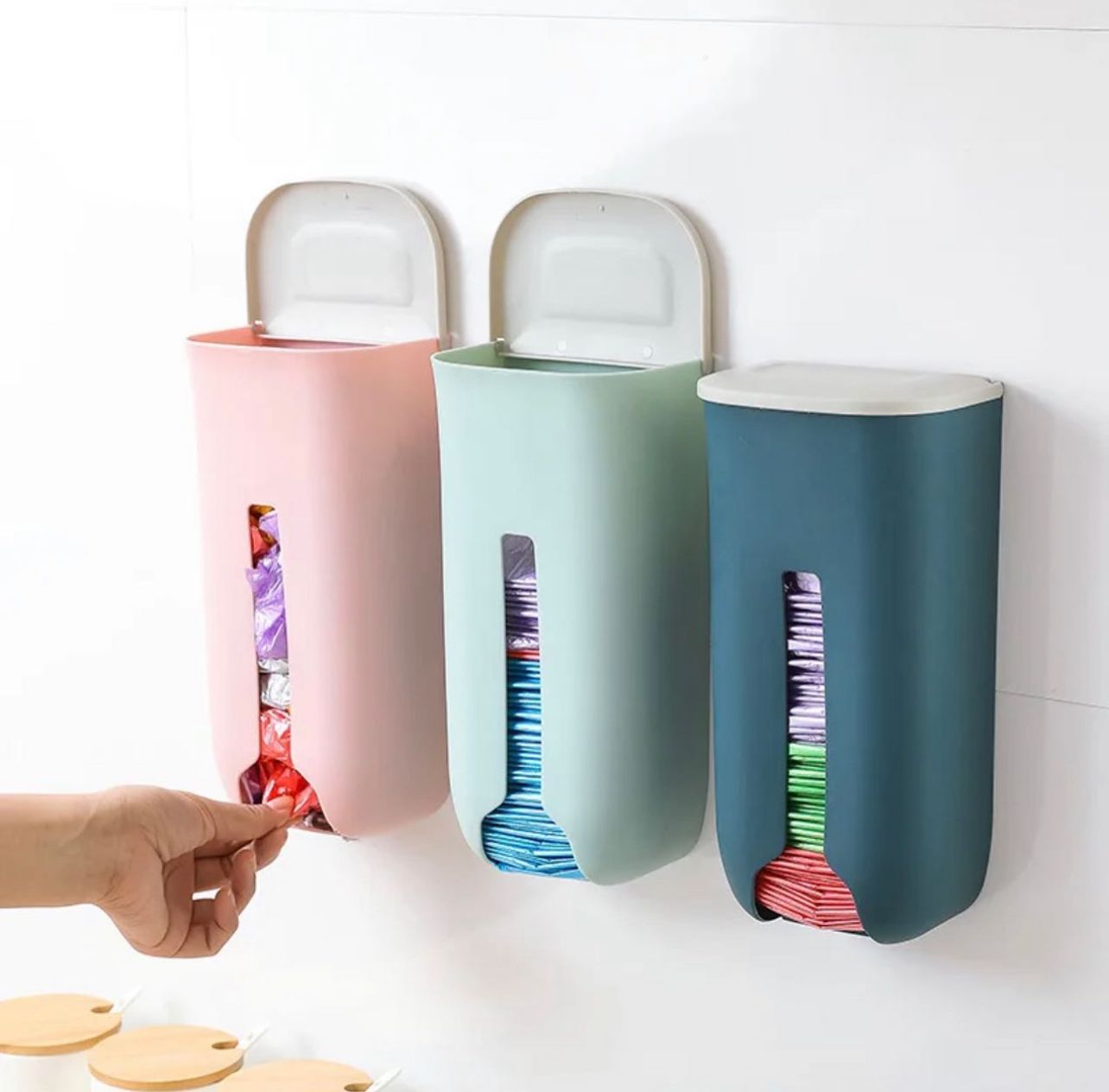 Self Adhesive Plastic Bag Holder