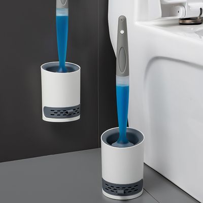 Refillable Toilet Brush and Holder