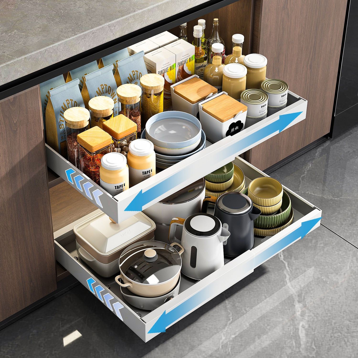 Slim Adhesive Pull out Drawer