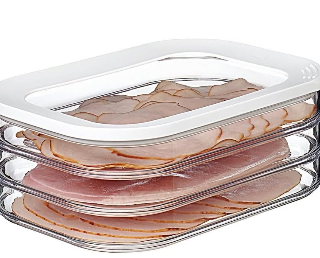 Stackable Meat and Cheese Container
