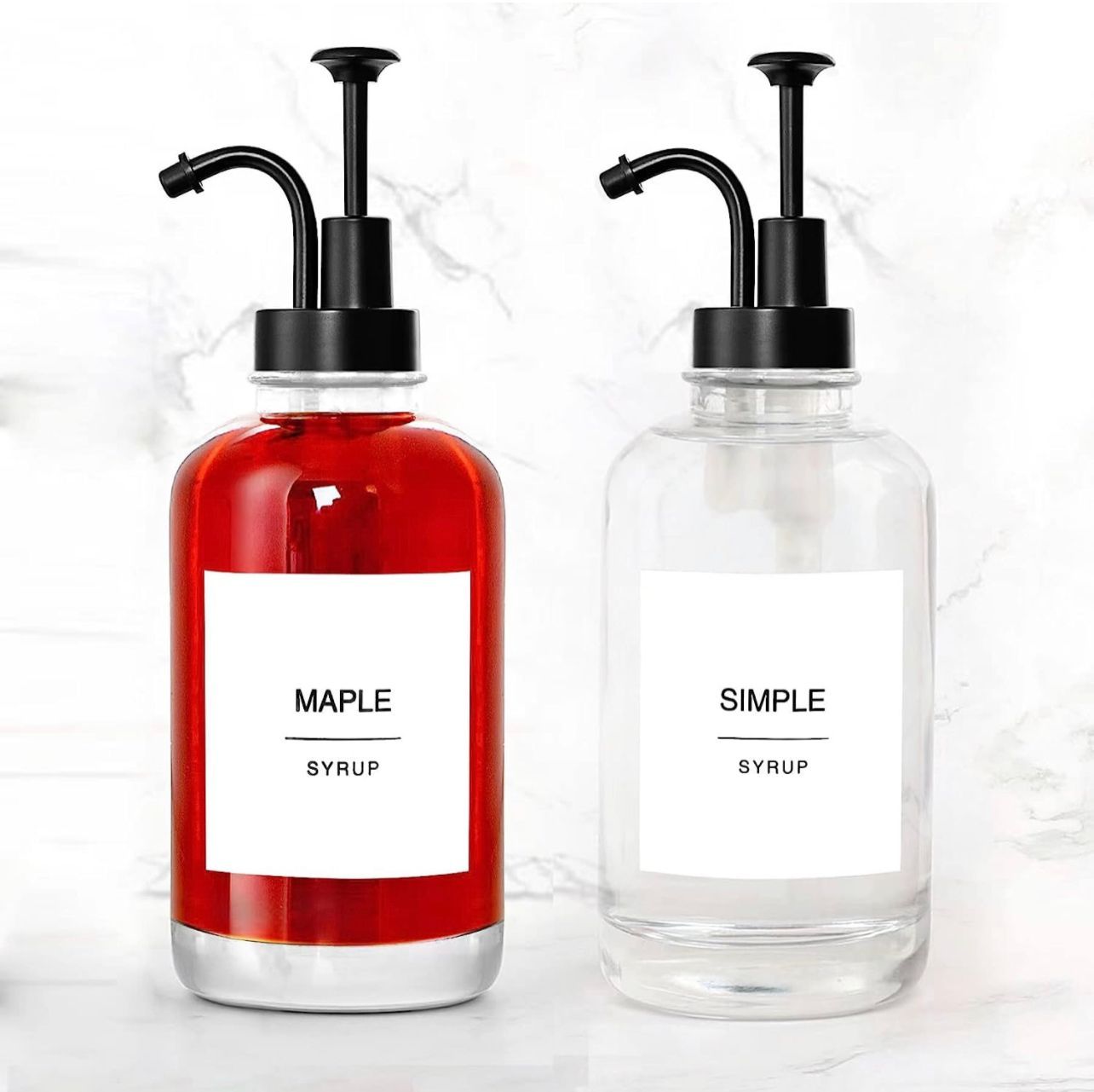 500ml Glass Bottle with Pump Lid