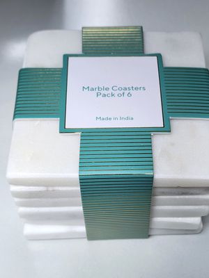 Marble Coasters Set of 6