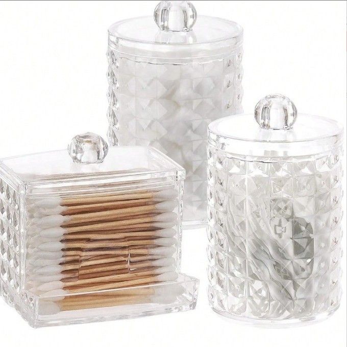 Acrylic qTip Container Set