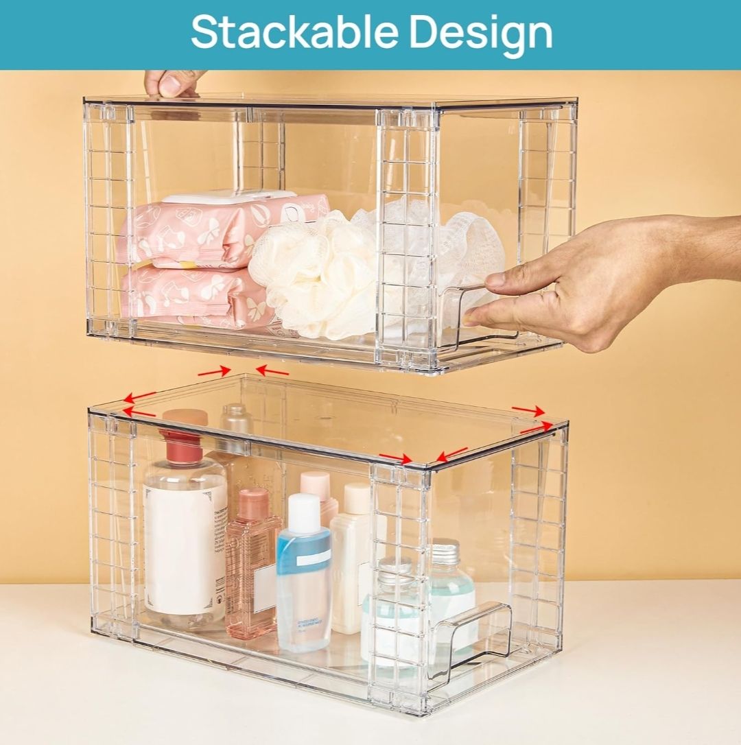 Acrylic Pull Out Box (Set of 2)