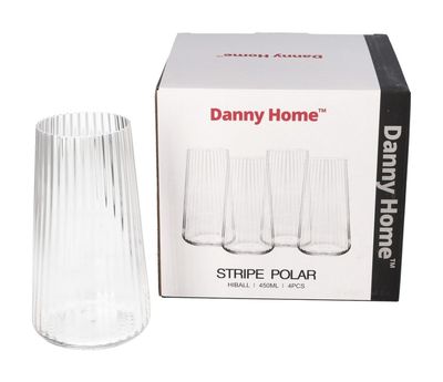 DH Crystal Cocktail Tumbler - Stripe Polar