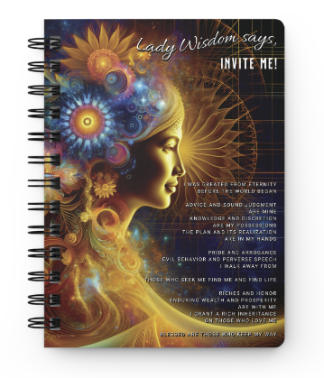 Spiral Bound Journal - Lady Wisdom