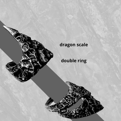 Triple ring DRAGON SCALE