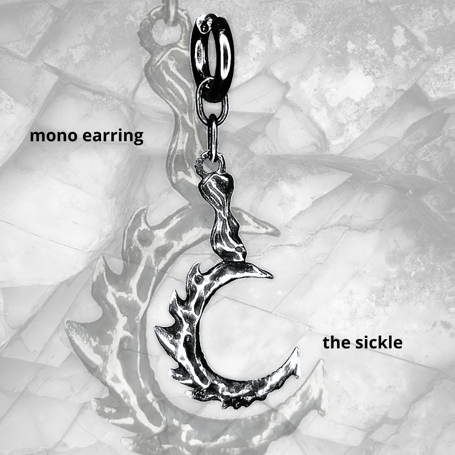 Mono earring THE SICKLE