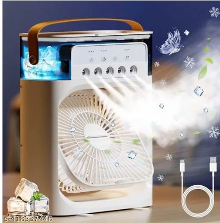 AirCool 7 Colors LED Light Portable Air Conditioner Fan