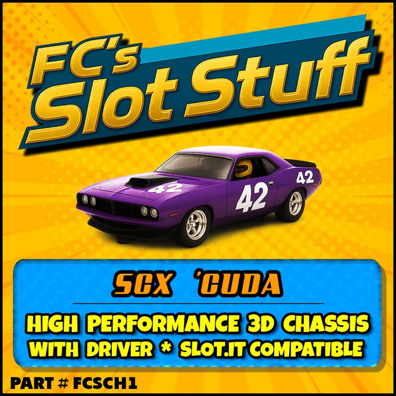 FC&#39;s 1970 SCX &#39;Cuda 3d Printed Chassis