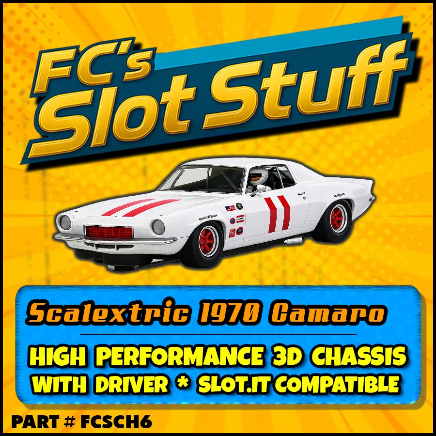 FC's 1970 Scalextric Camaro 3d Printed Chassis