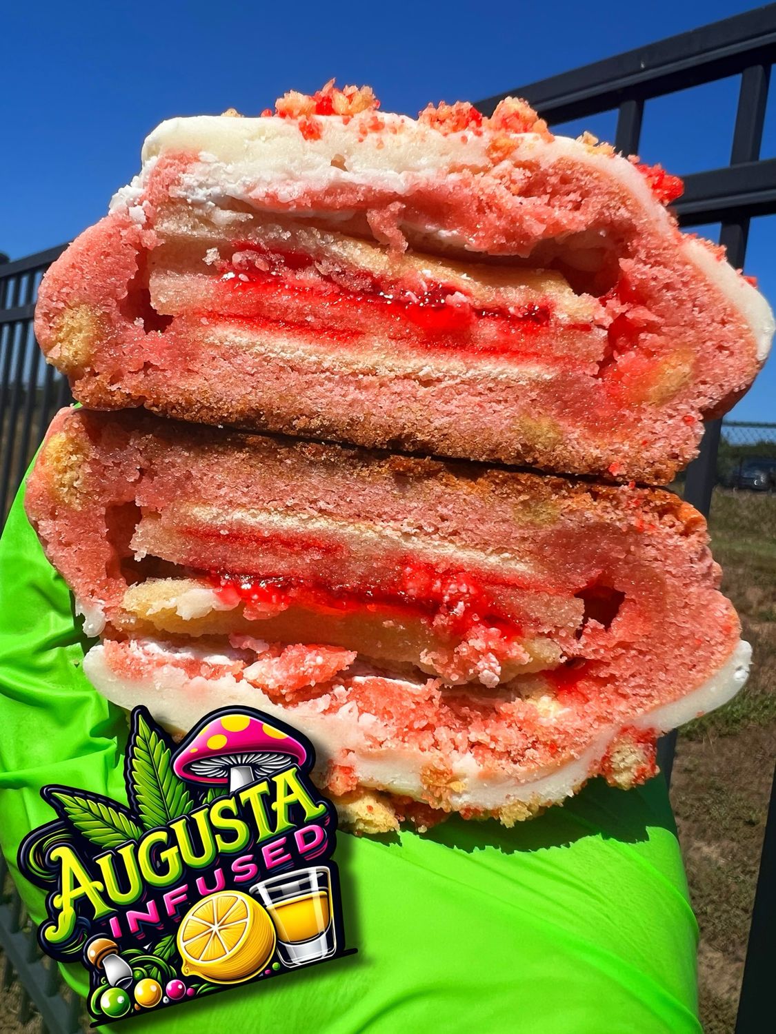 XL Strawberry Shortcake Stuffed Cookie