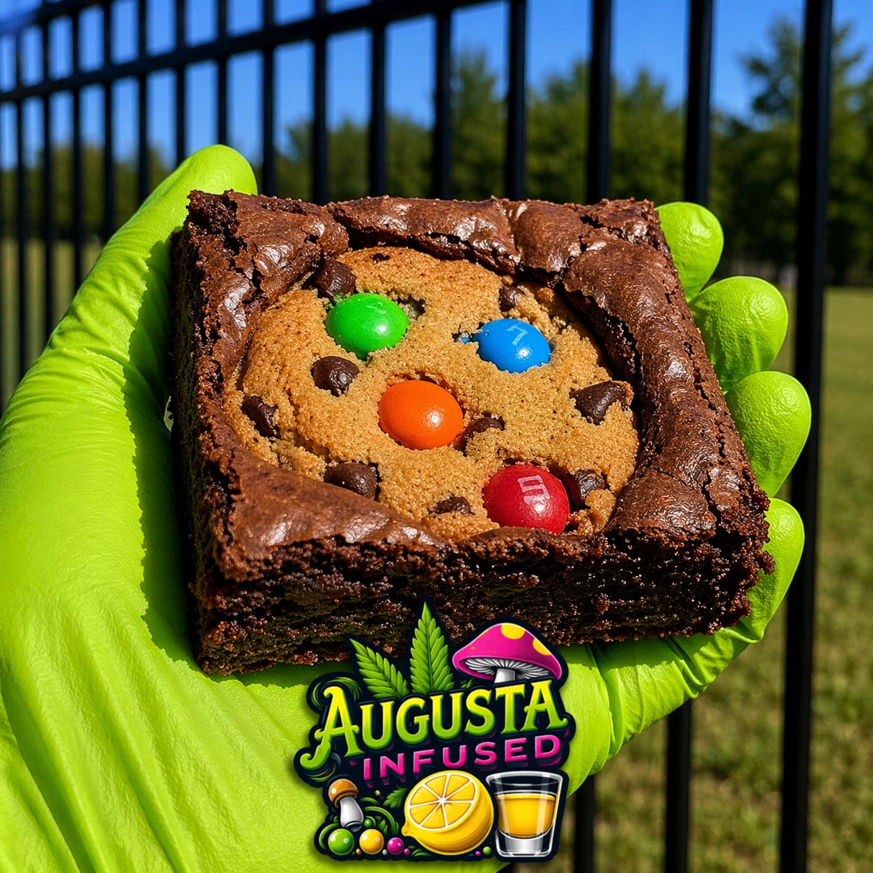 M&amp;M Cookie Brownie