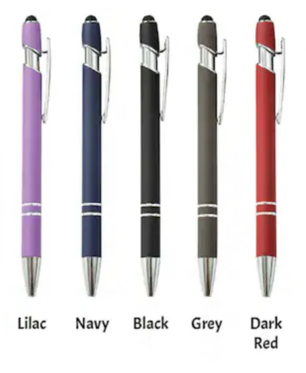 Soft Grip Pens with Stylus