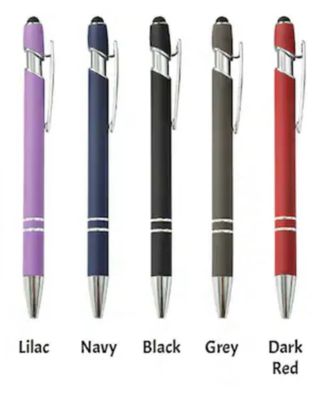 Soft Grip Pens with Stylus