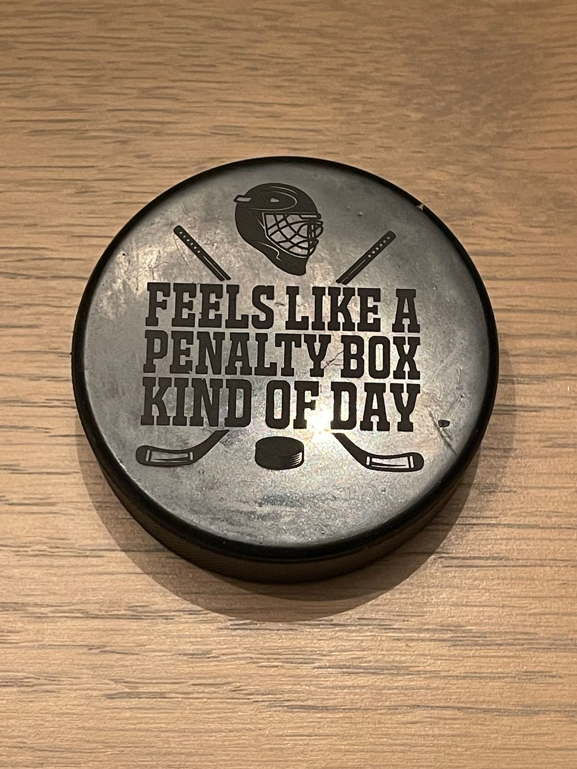 Custom Engraved Hockey Puck