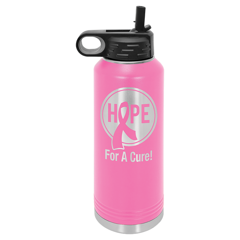 Water Bottle with Built-in Straw