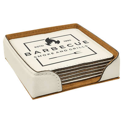 Leatherette Coaster (Identical Set of 6)