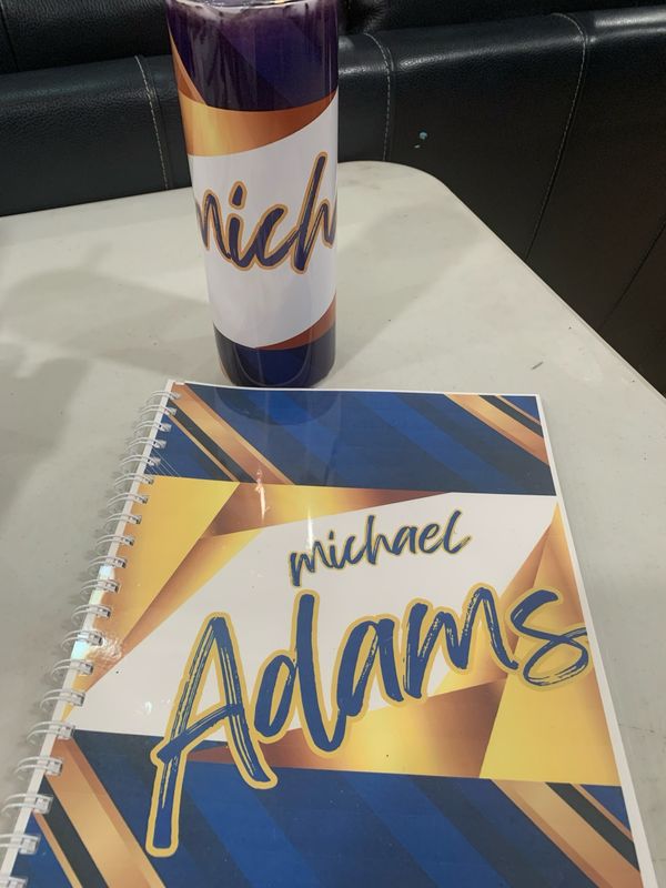 Personalize tumbler and Planner Combo