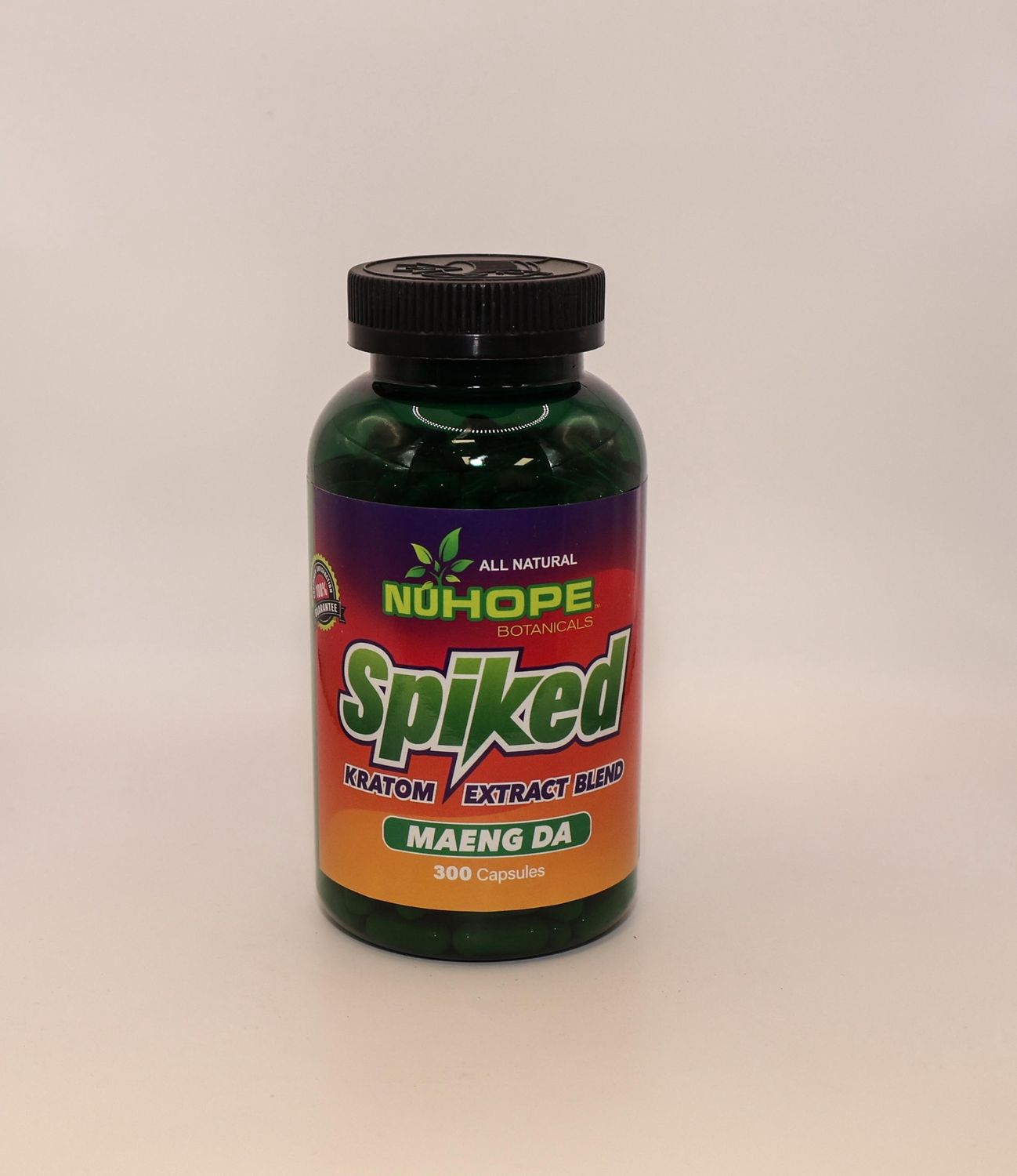 NUHOPE BOTANICALS SPIKED KRATOM EXTRACT BLEND MAENG DA 300 CAPSULES ALL NATURAL