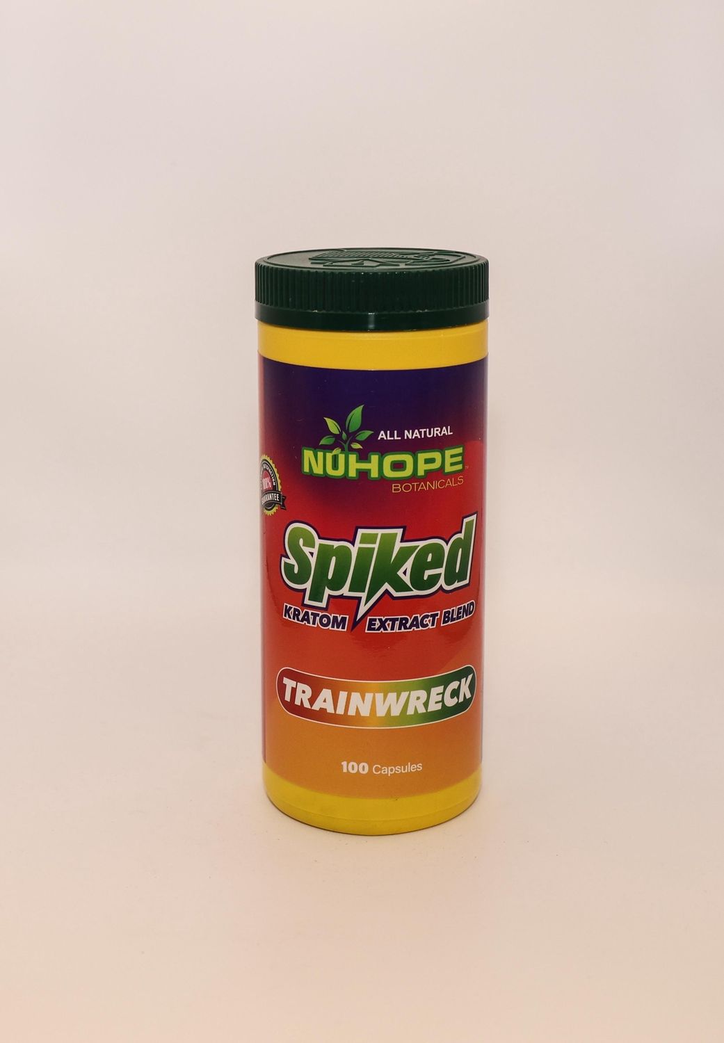 NUHOPE BOTANICALS SPIKED KRATOM EXTRACT BLEND TRAINWRECK 100 CAPSULES ALL NATURAL