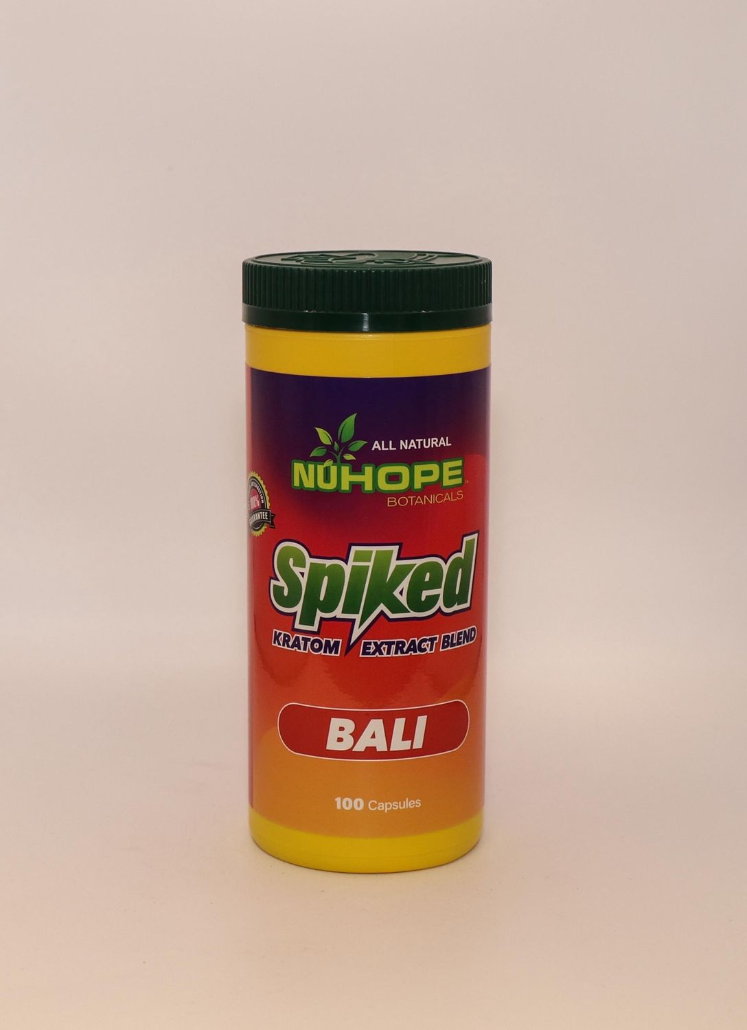 NUHOPE BOTANICALS SPIKED KRATOM EXTRACT BLEND BALI 100 CAPSULES ALL NATURAL