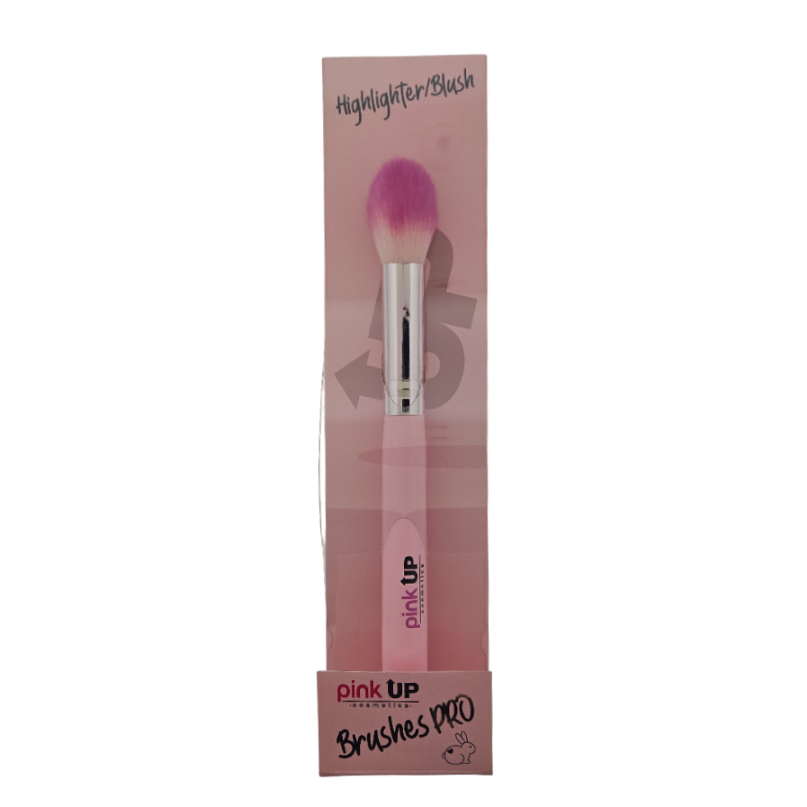 BROCHA IND PRO ILUMINADOR Y RUBOR, HIGHLIGHTER AND BLUSH PINK UP PK13
