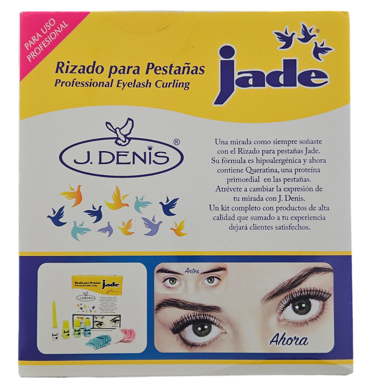 RIZADO PARA PESTAÑAS J.DENIS AMARILLO