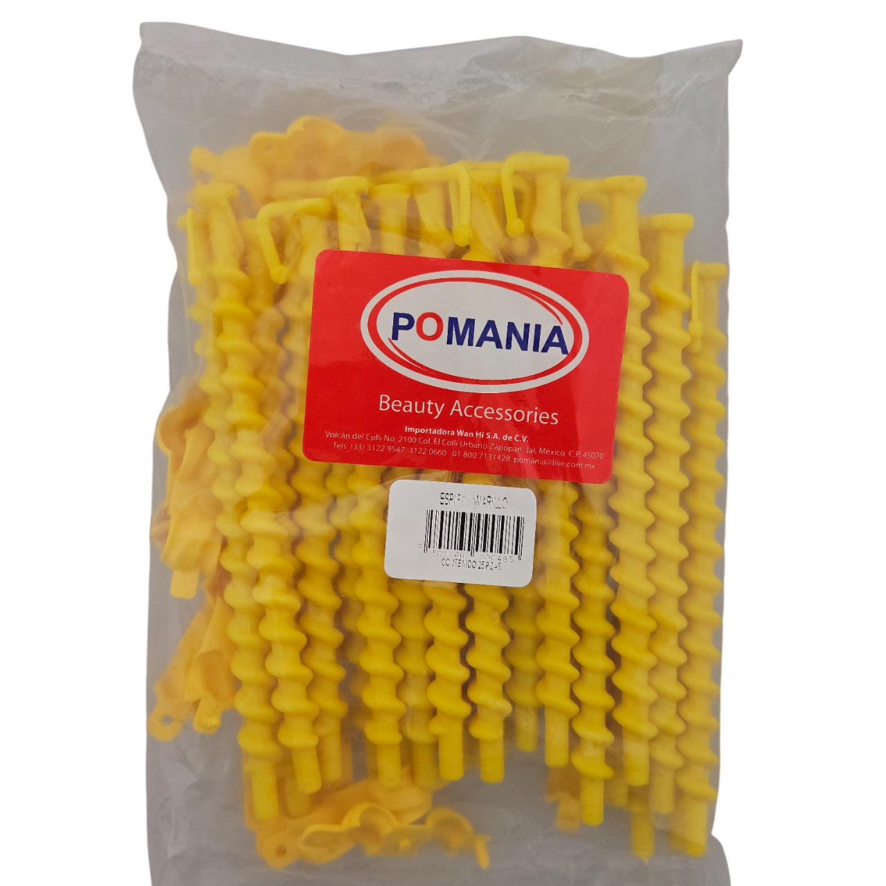 ESPIRAL AMARILLO POMANIA 25 PZ