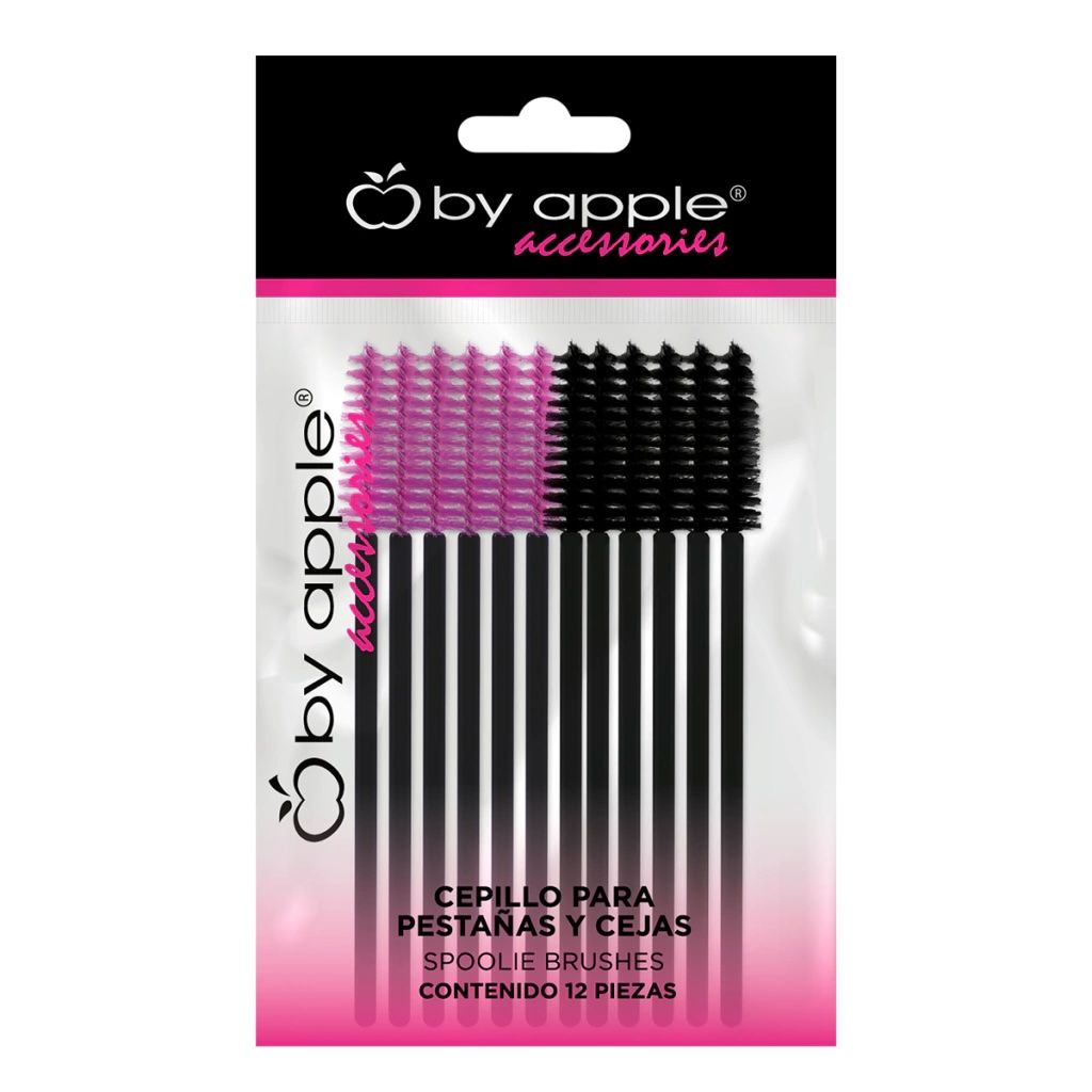 CEPILLO PARA PESTAÑAS Y CEJAS APPLE 12 PZ