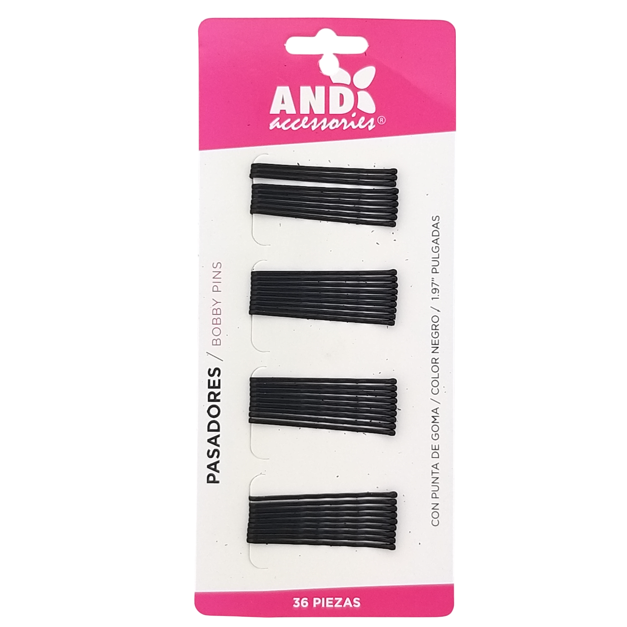 PASADOR PARA CABELLO AND 21805 (36 PZ DE 4.5 CM C/U)