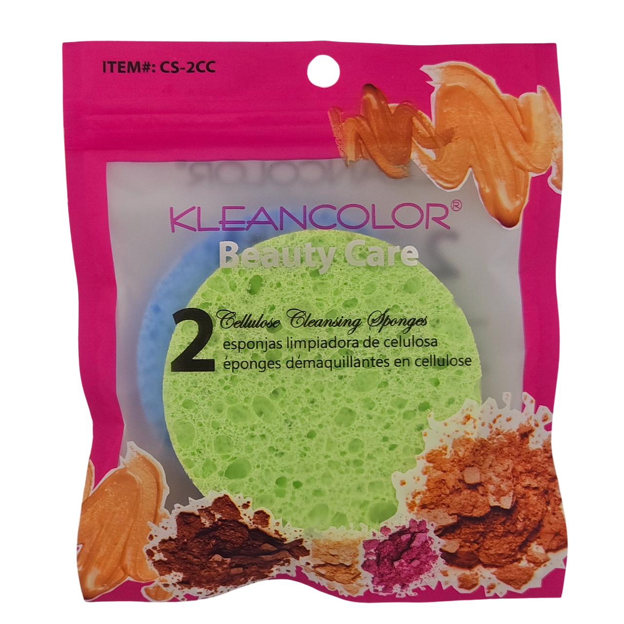 PAQUETE DE 2 ESPONJAS LIMPIADORAS KLEANCOLOR CS-2CC