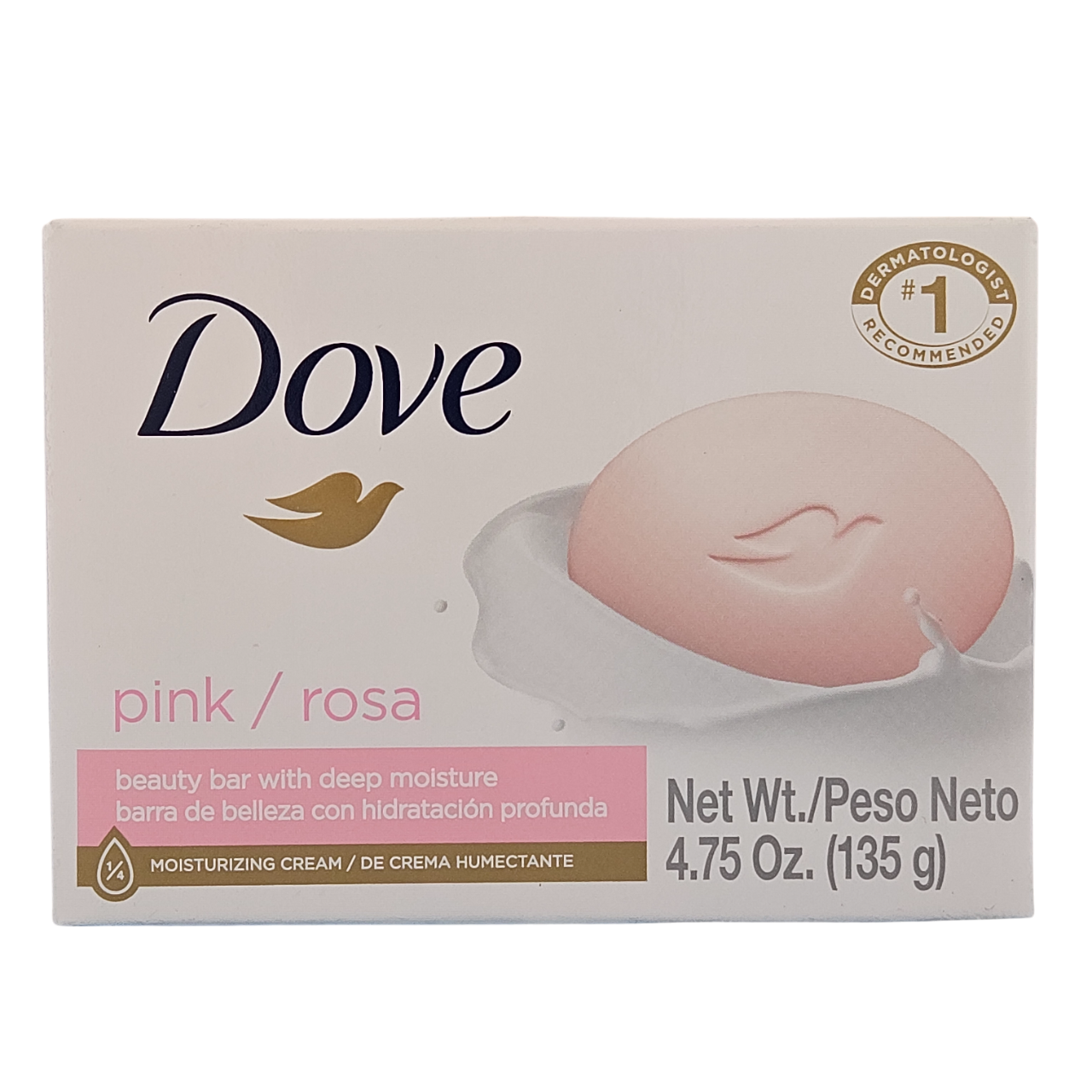 BARRA DE JABON DOVE ROSA 135G