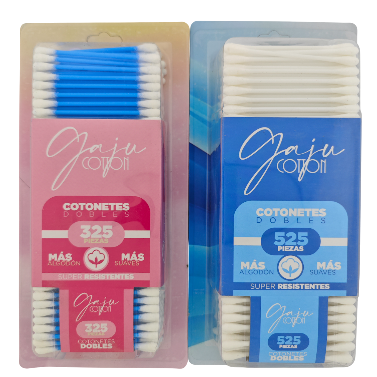 BLISTER DE COTONETES DE PLASTICO GAJU COTTON