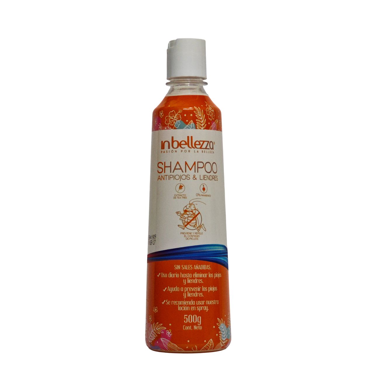 SHAMPOO ANTIPIOJOS Y LIENDRES IN BELLEZZA 500G