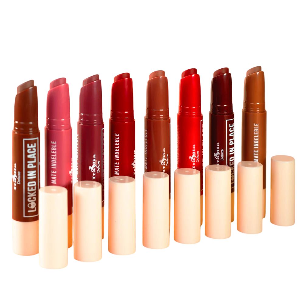 LABIAL INDELEBLE ITALIA LOCKED IN PLACE I193LPL *gama de 8 pz*