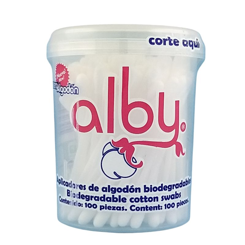 COTONETE EN BOTE ALBY 100 PZ