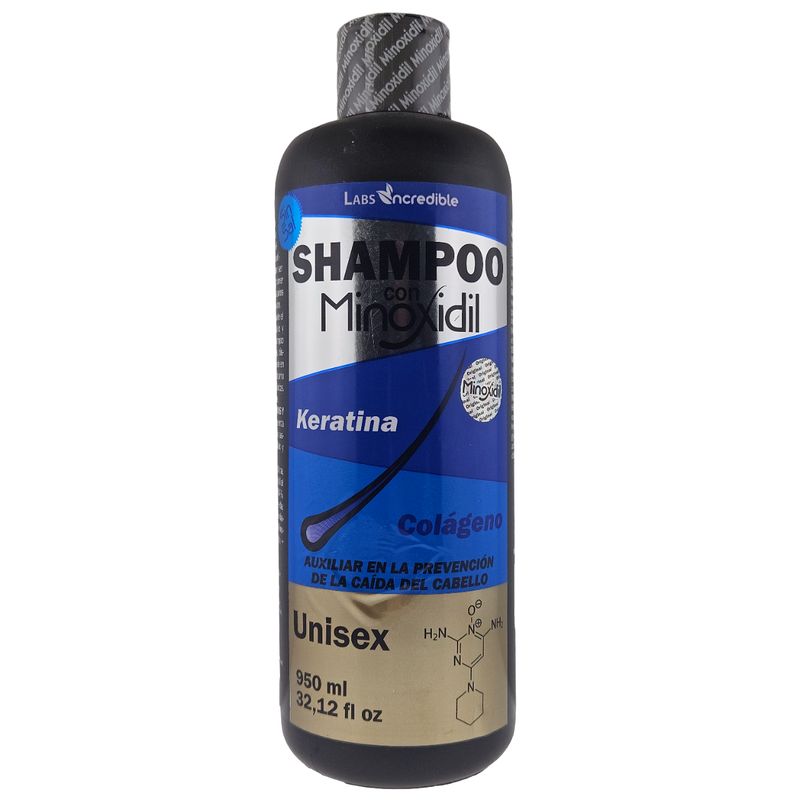 SHAMPOO CON MINOXIDIL 950ML INCREDIBLE