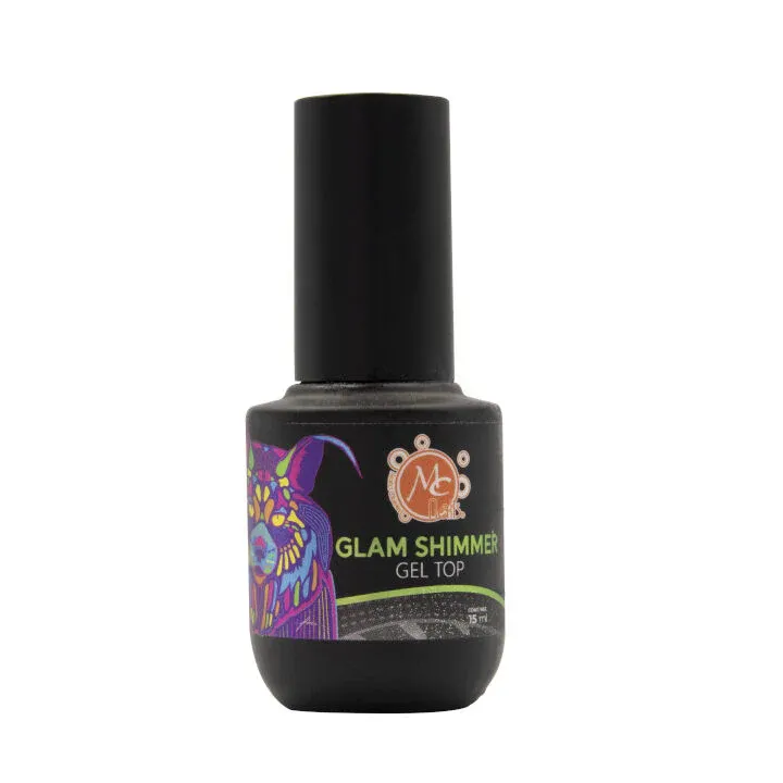 GLAM SHIMMER GEL TOP MC NAILS 15ML MCGL002