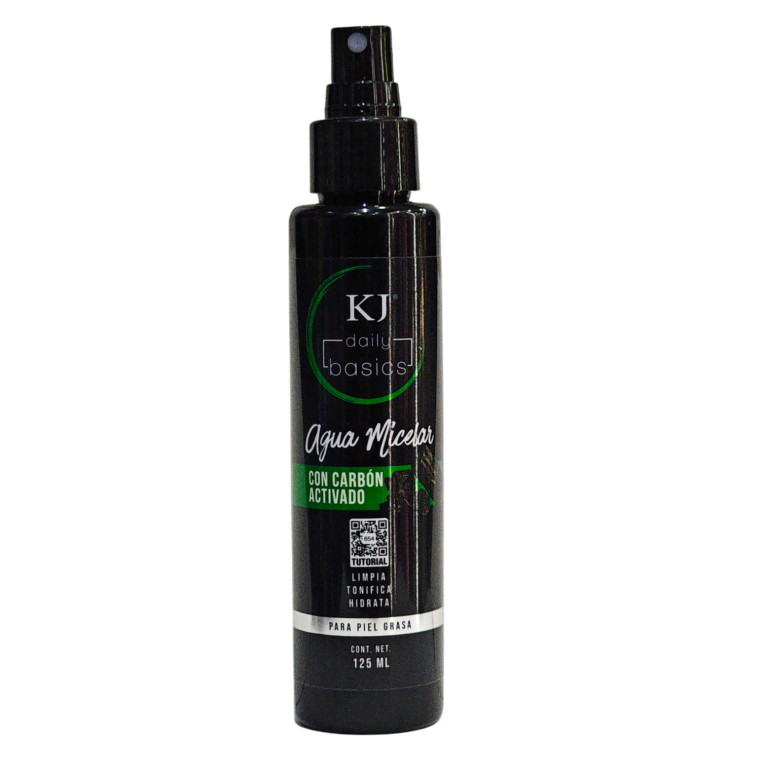 AGUA MICELAR CON CARBON ACTIVADO KJ BEAUTY 125ML