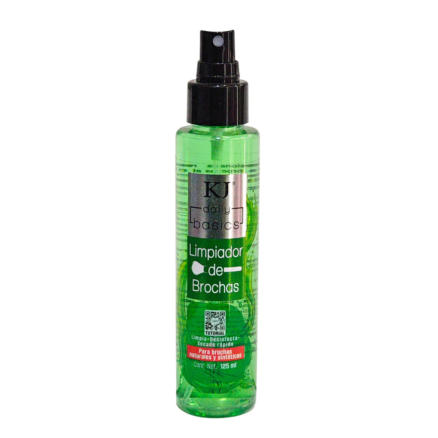 LIMPIADOR DE BROCHAS VERDE KJ BEAUTY 125ML
