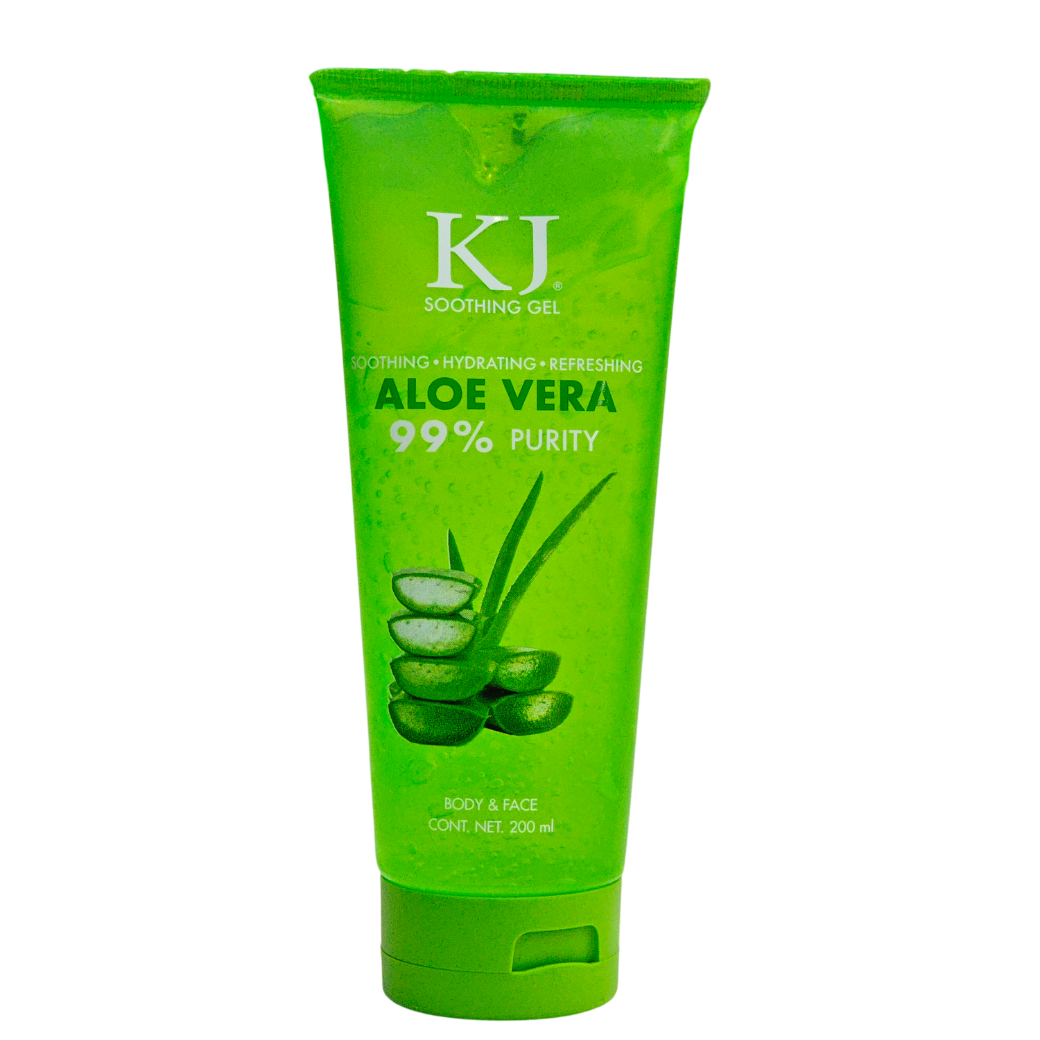 GEL HIDRATANTE PARA CUERPO Y CARA ALOE VERA KJ BEAUTY 200ML