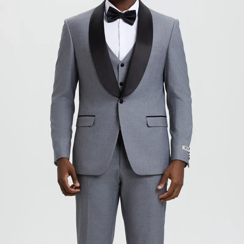 Stacy Adams  I  Hybrid Fit Tuxedo Satin Shawl Collar
