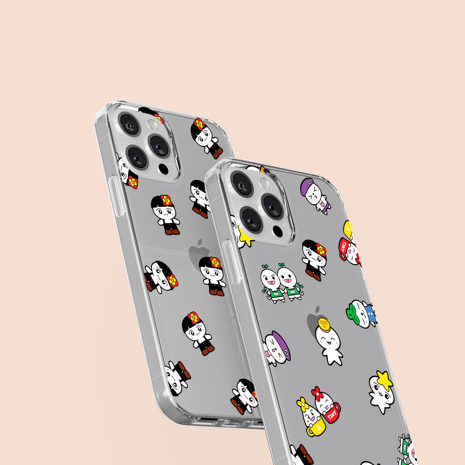 Ateez Cute Teez-Mon Custom Flexi &amp; Clear Phone Case