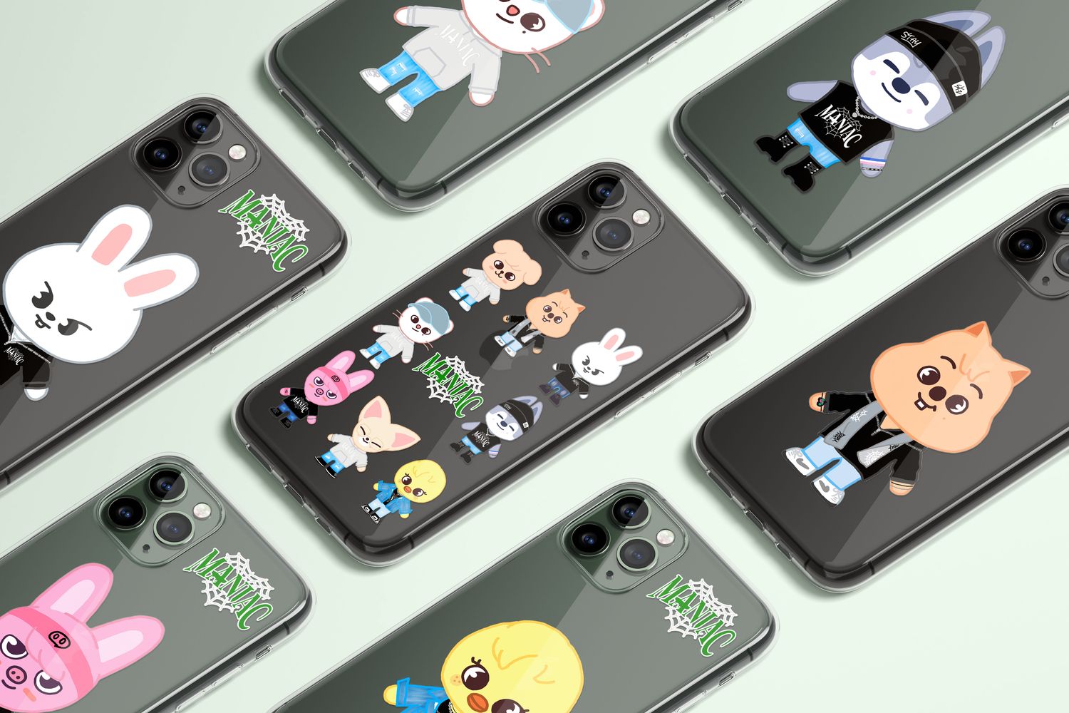 Stray Kids SKZ Skzoo Maniac Concert 1 Custom Flexi &amp; Clear Phone Case