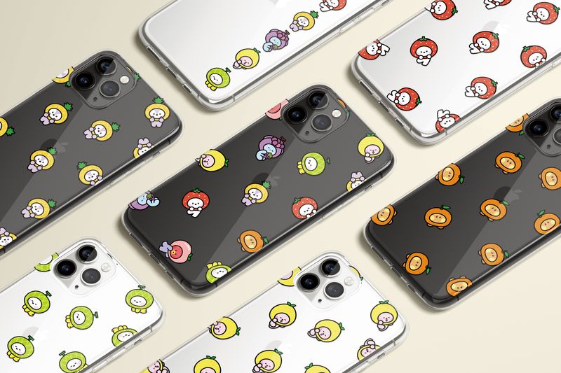 BTS BT21 Fruits Collection Custom Flexi &amp; Clear Phone Case