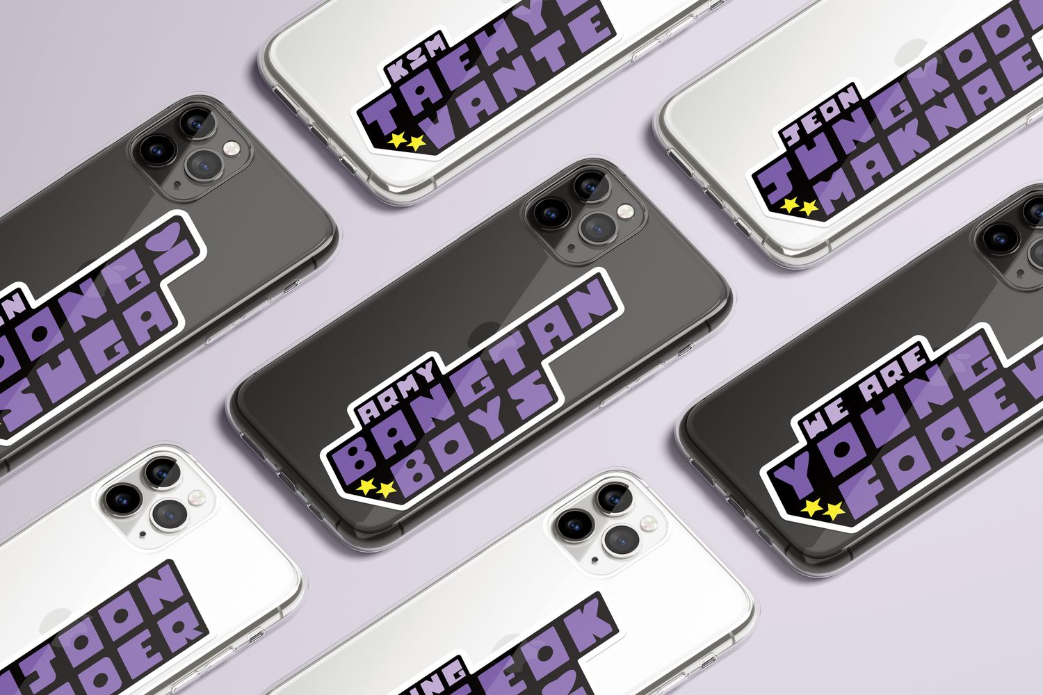 BTS The Power of Bangtan Custom Flexi &amp; Clear Phone Case