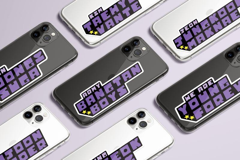 BTS The Power of Bangtan Custom Flexi &amp; Clear Phone Case