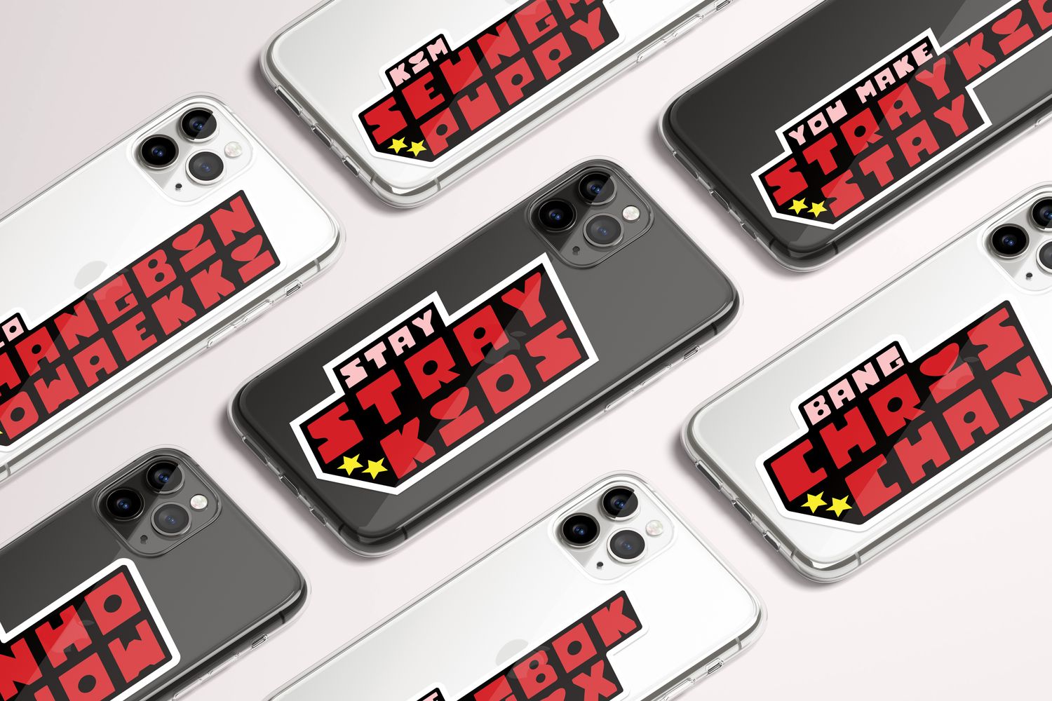 Stray Kids The Power of SKZ Custom Flexi &amp; Clear Phone Case