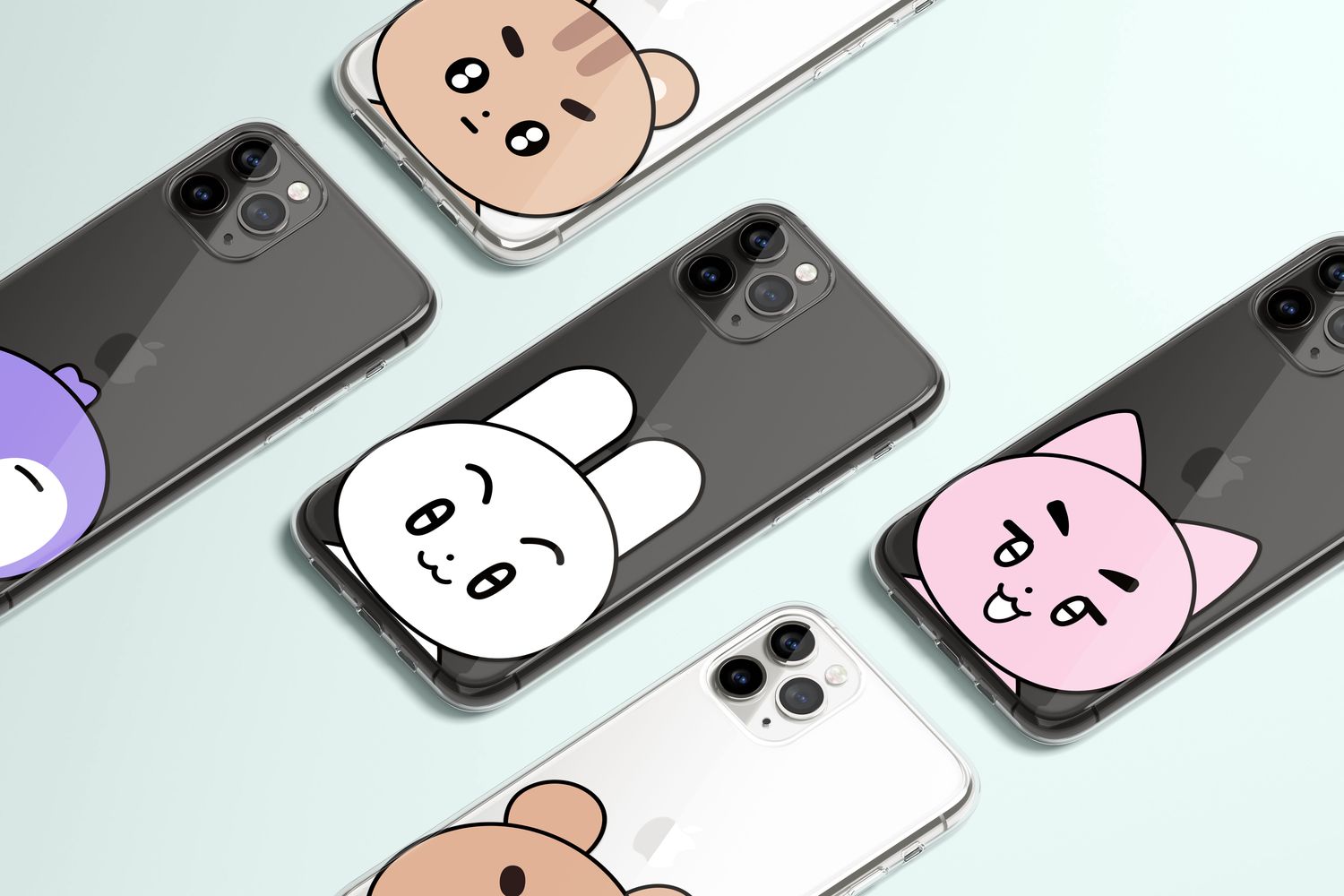 TXT Big Plushies Custom Flexi &amp; Clear Phone Case